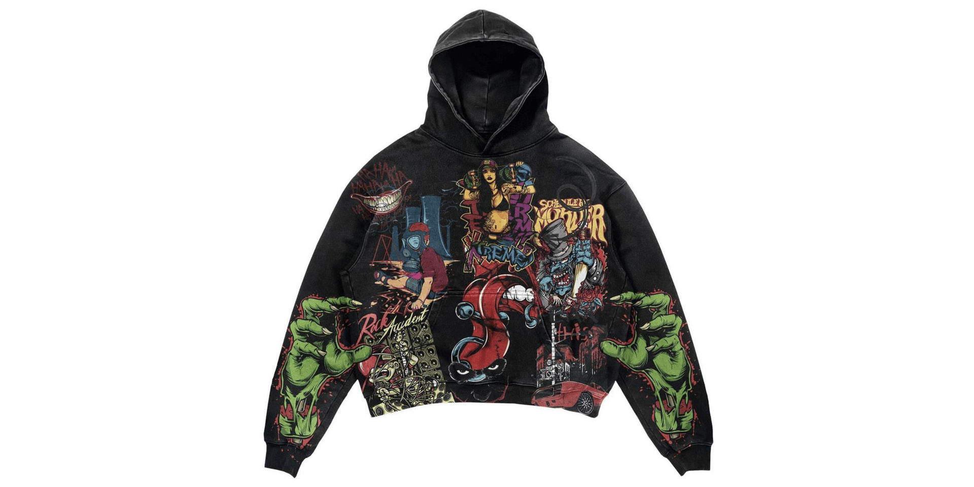 Statement hoodie — archive plate